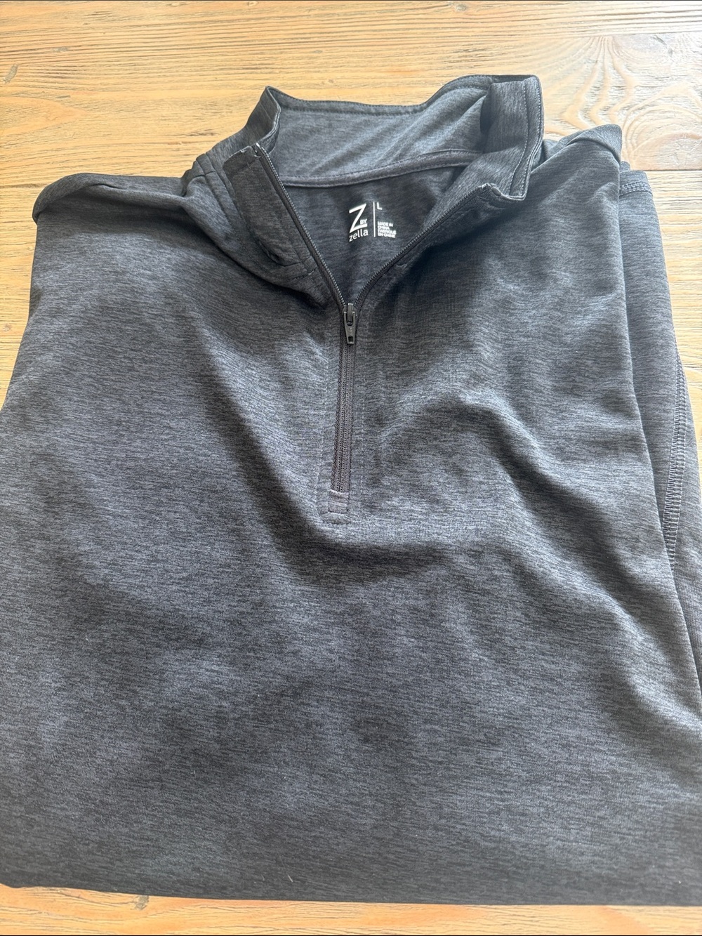 Z by Zella Men's Dark Charcoal Quarter-Zip Pullover